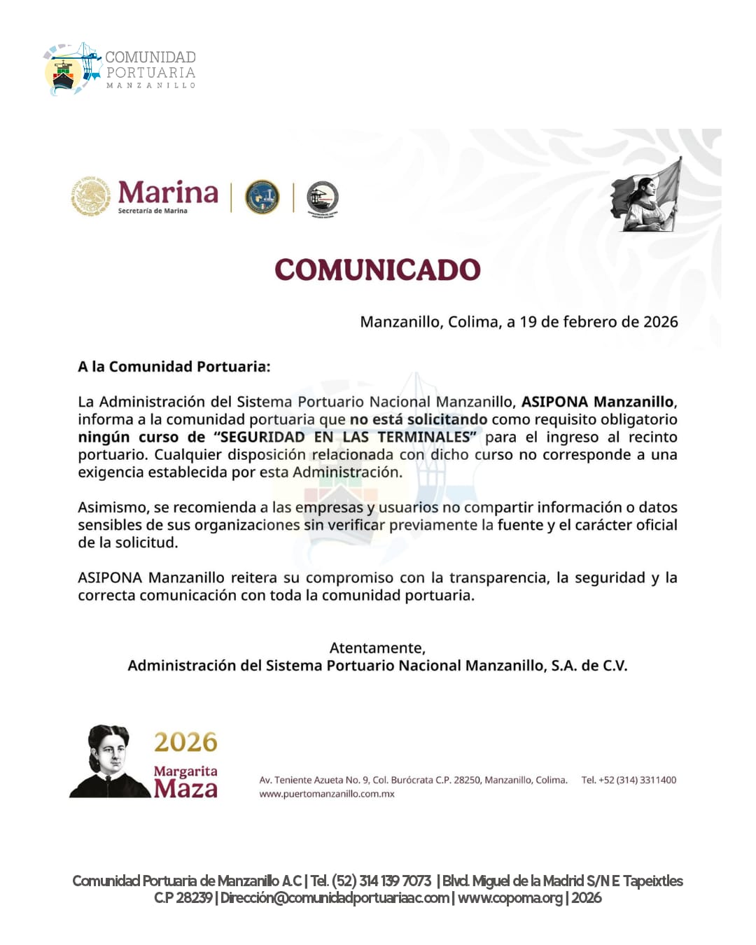 Copoma Comunicado Asipona